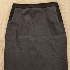 Navy pencil skirt